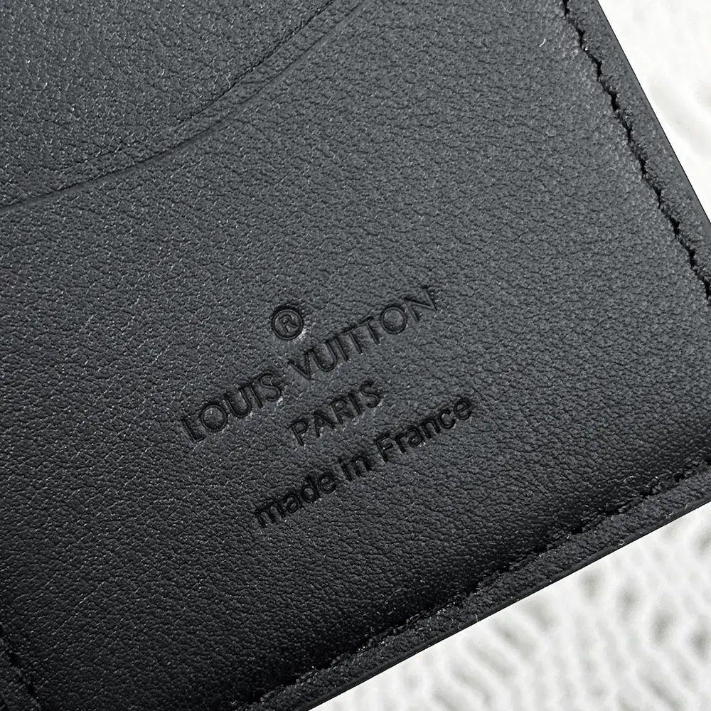 Louis Vuitton LV Unisex Pocket Organizer Cowhide Leather-Black M69979