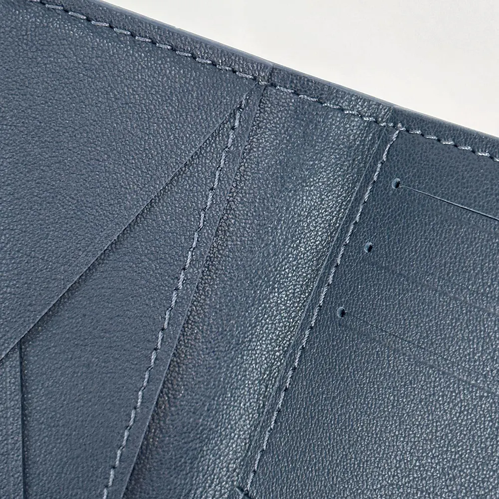 Louis Vuitton LV Unisex Pocket Organizer Cowhide Leather-Navy M82806