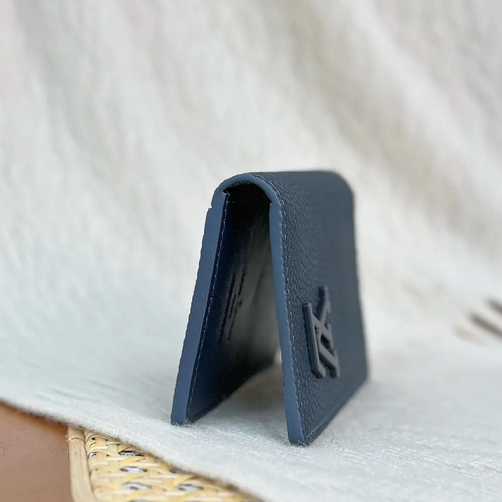 Louis Vuitton LV Unisex Pocket Organizer Cowhide Leather-Navy M82806