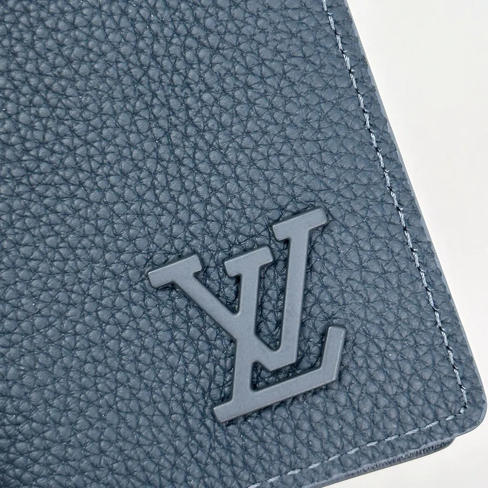 Louis Vuitton LV Unisex Pocket Organizer Cowhide Leather-Navy M82806
