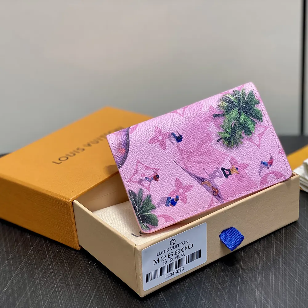 Louis Vuitton LV Unisex Pocket Organizer Monogram Coated Canvas M26800