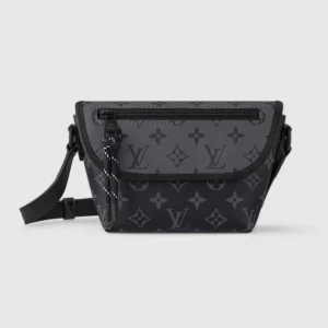 Louis Vuitton LV Unisex Pulse Wearable Wallet Monogram Eclipse Coated Canvas M12806
