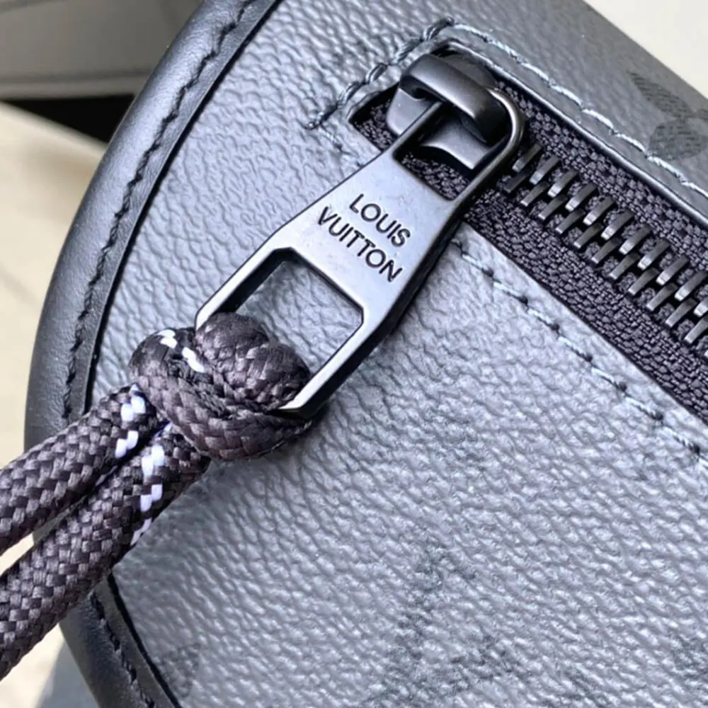 Louis Vuitton LV Unisex Pulse Wearable Wallet Monogram Eclipse Coated Canvas M12806