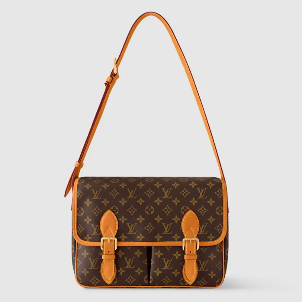 Louis Vuitton LV Unisex Satchel Messenger Monogram Coated Canvas M14723
