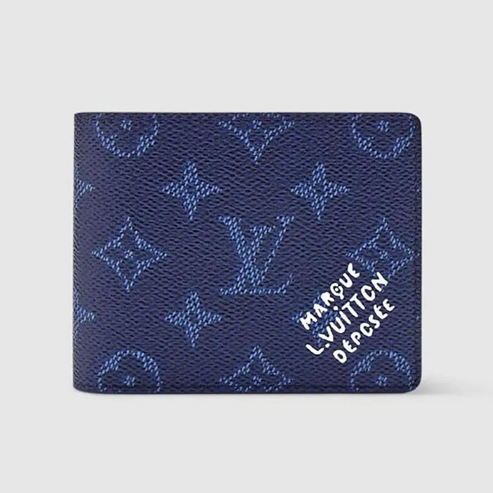 Louis Vuitton LV Unisex Slender Wallet Monogram Heritage Coated Canvas M26837