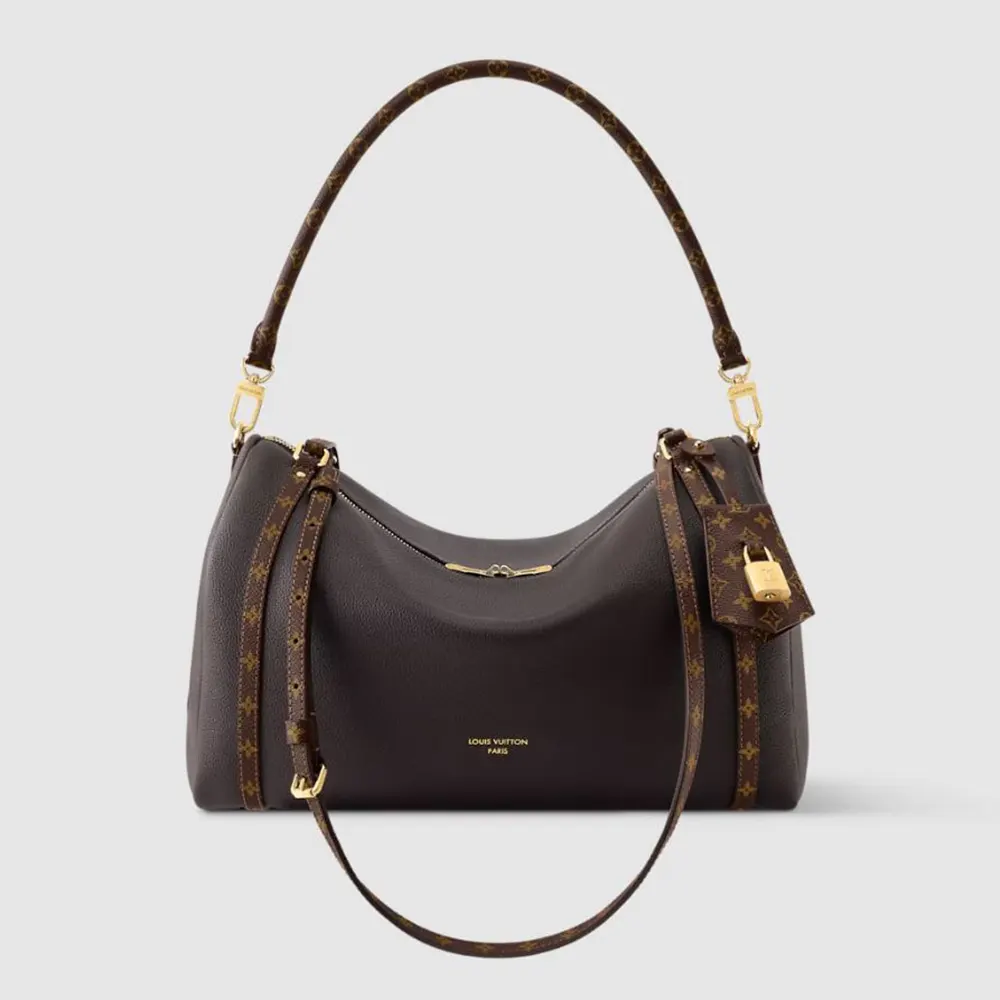 Louis Vuitton LV Women Express MM Calfskin Leather-Black M26397