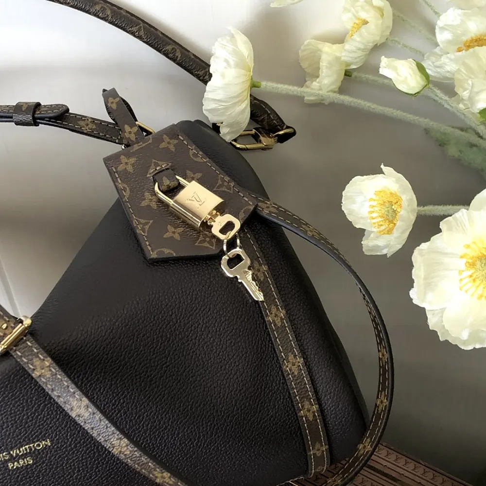 Louis Vuitton LV Women Express MM Calfskin Leather-Black M26397