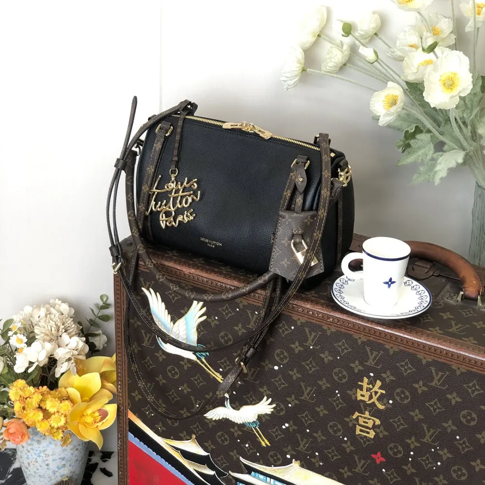 Louis Vuitton LV Women Express PM Calfskin Leather-Black M26039