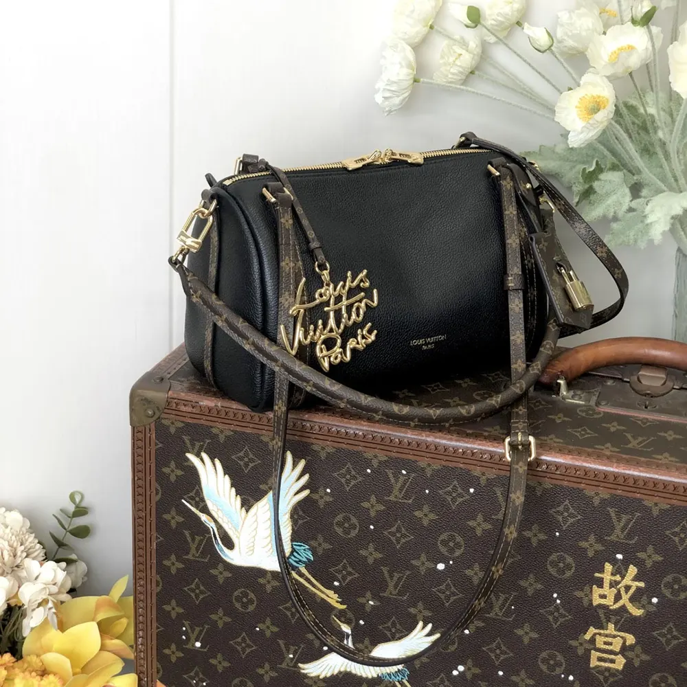 Louis Vuitton LV Women Express PM Calfskin Leather-Black M26039