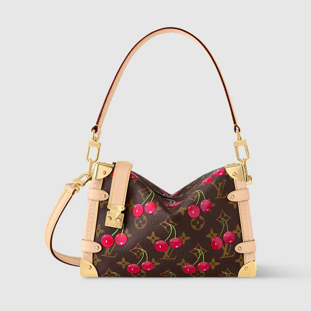 Louis Vuitton LV Women LV x TM Side Trunk MM Monogram Cherry Coated Canvas M14278
