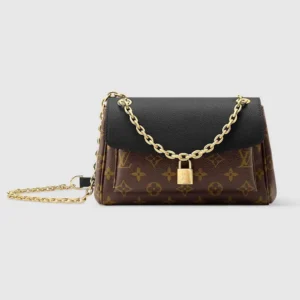 Louis Vuitton LV Women Saint Germain BB Leather and Coated Canvas-Black M26398