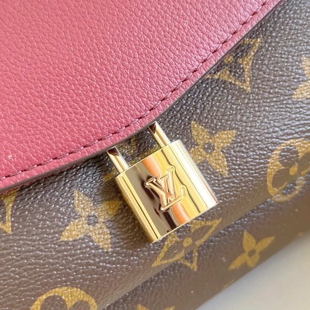 Louis Vuitton LV Women Saint Germain BB Leather and Coated Canvas-Maroon M27067