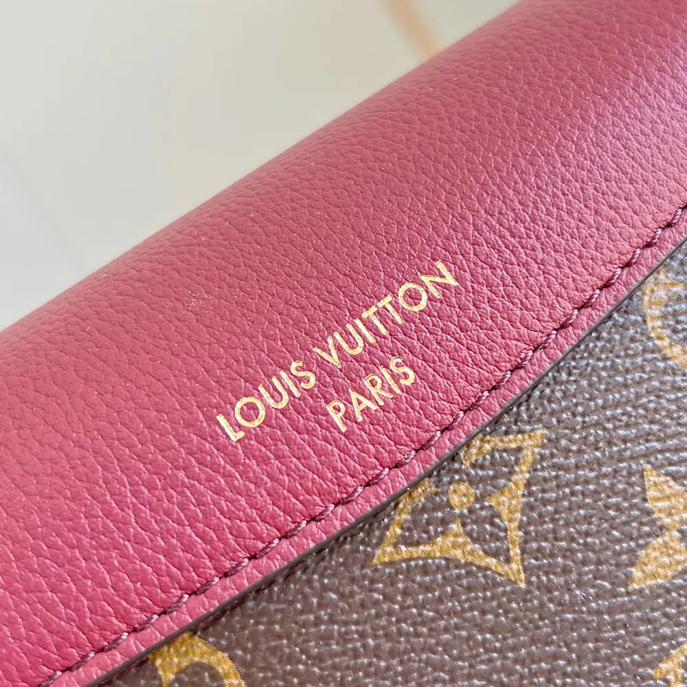 Louis Vuitton LV Women Saint Germain BB Leather and Coated Canvas-Maroon M27067