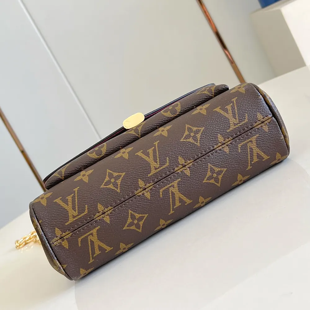 Louis Vuitton LV Women Saint Germain BB Leather and Coated Canvas-Maroon M27067