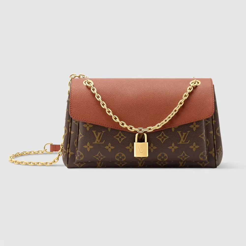 Louis Vuitton LV Women Saint Germain PM Leather and Coated Canvas-Brown M27065