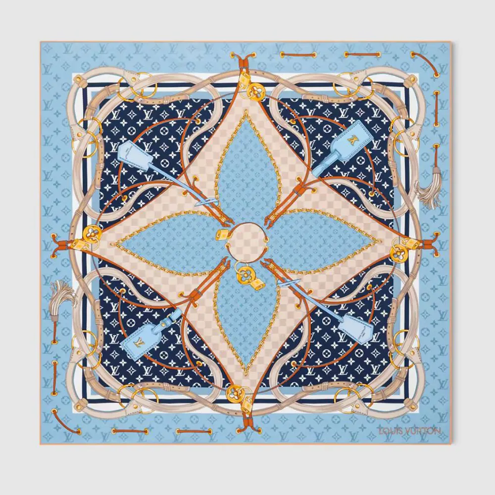 Louis Vuitton Women Flower And Straps Square 90 M96123