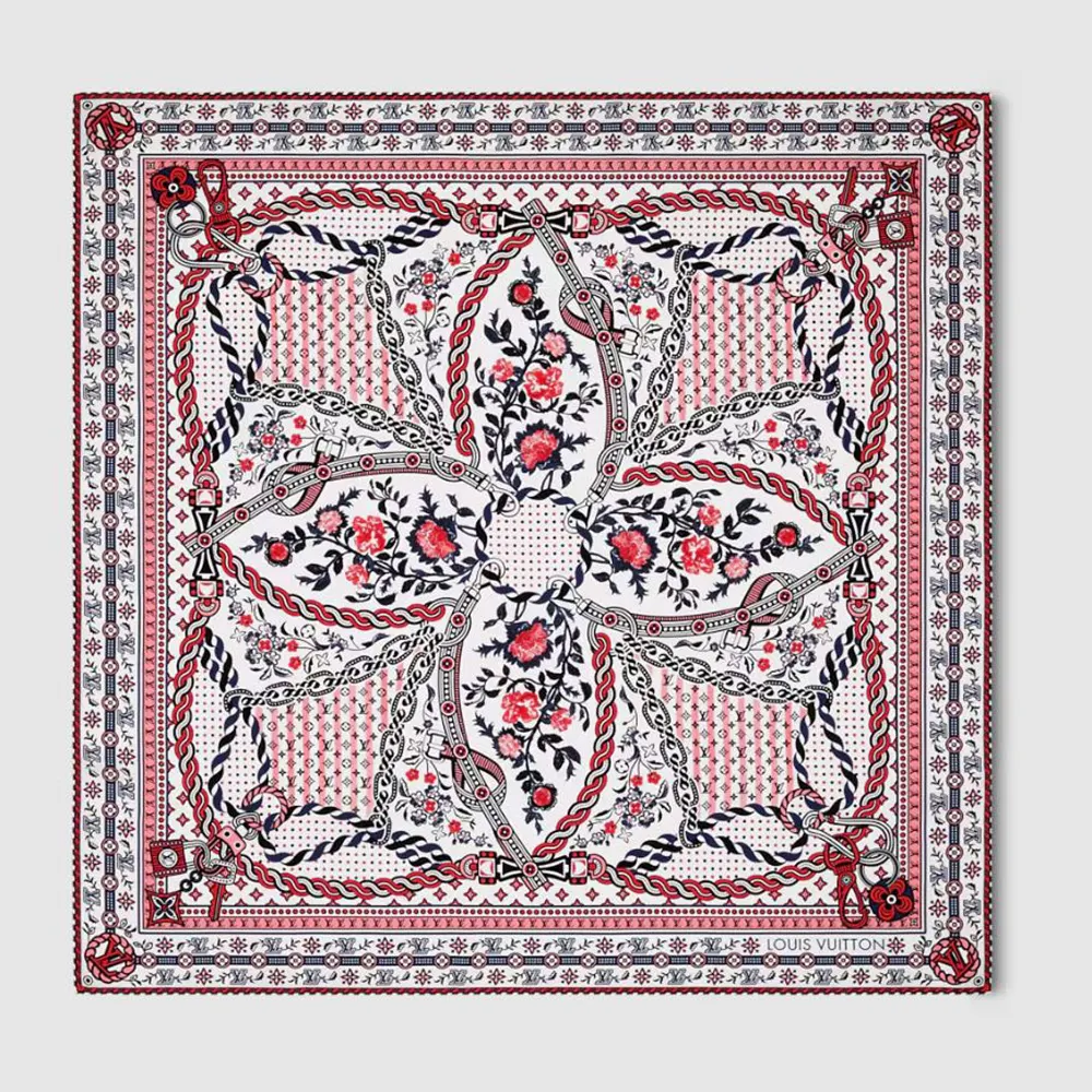 Louis Vuitton Women Summer Garden Square 90 M96328