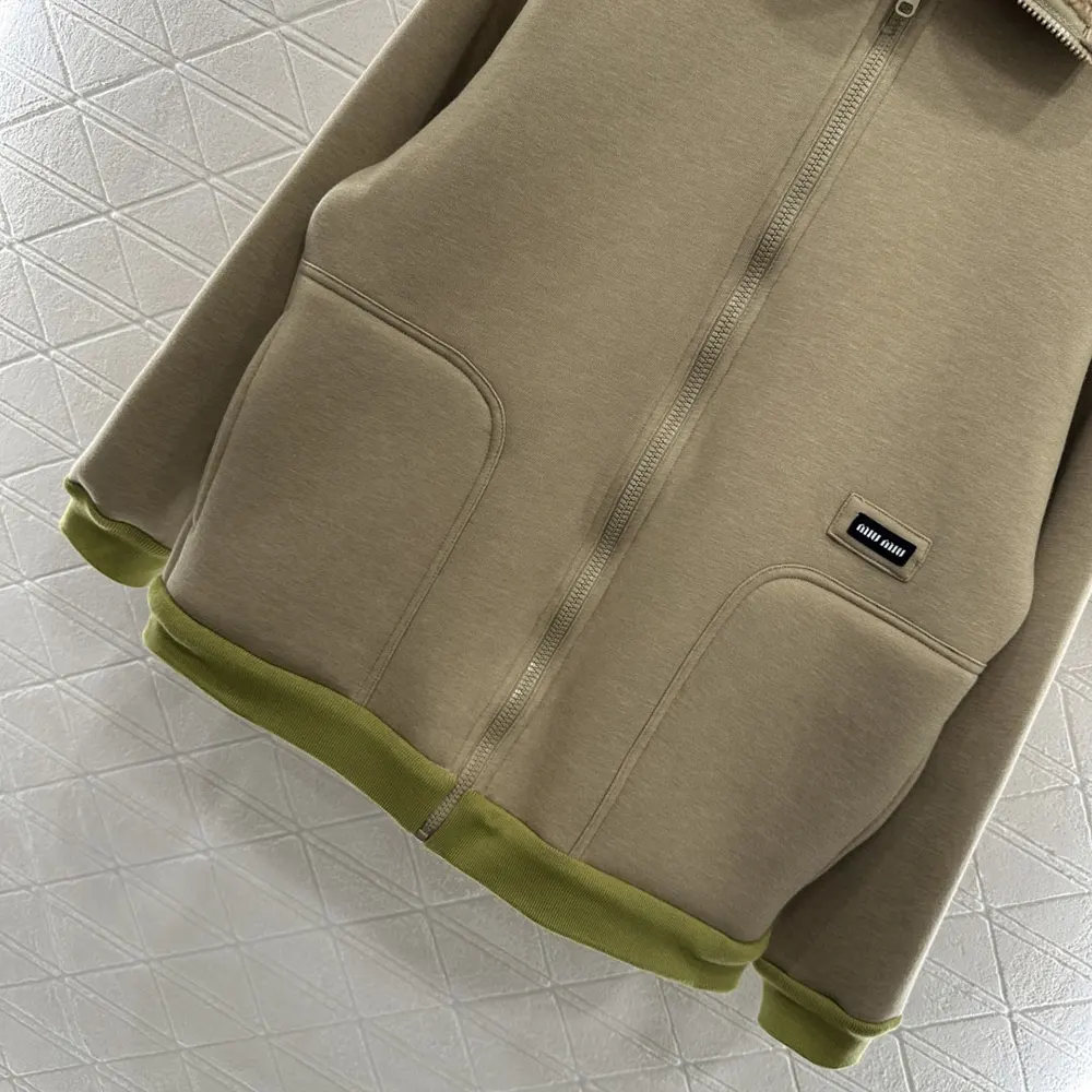 Miu Miu Women Cotton Fleece Zipper Blouson Jacket ML136917I1F0AX2
