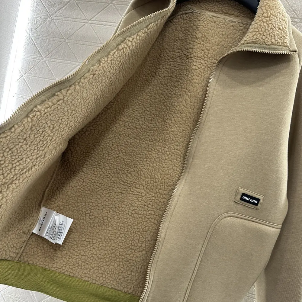 Miu Miu Women Cotton Fleece Zipper Blouson Jacket ML136917I1F0AX2