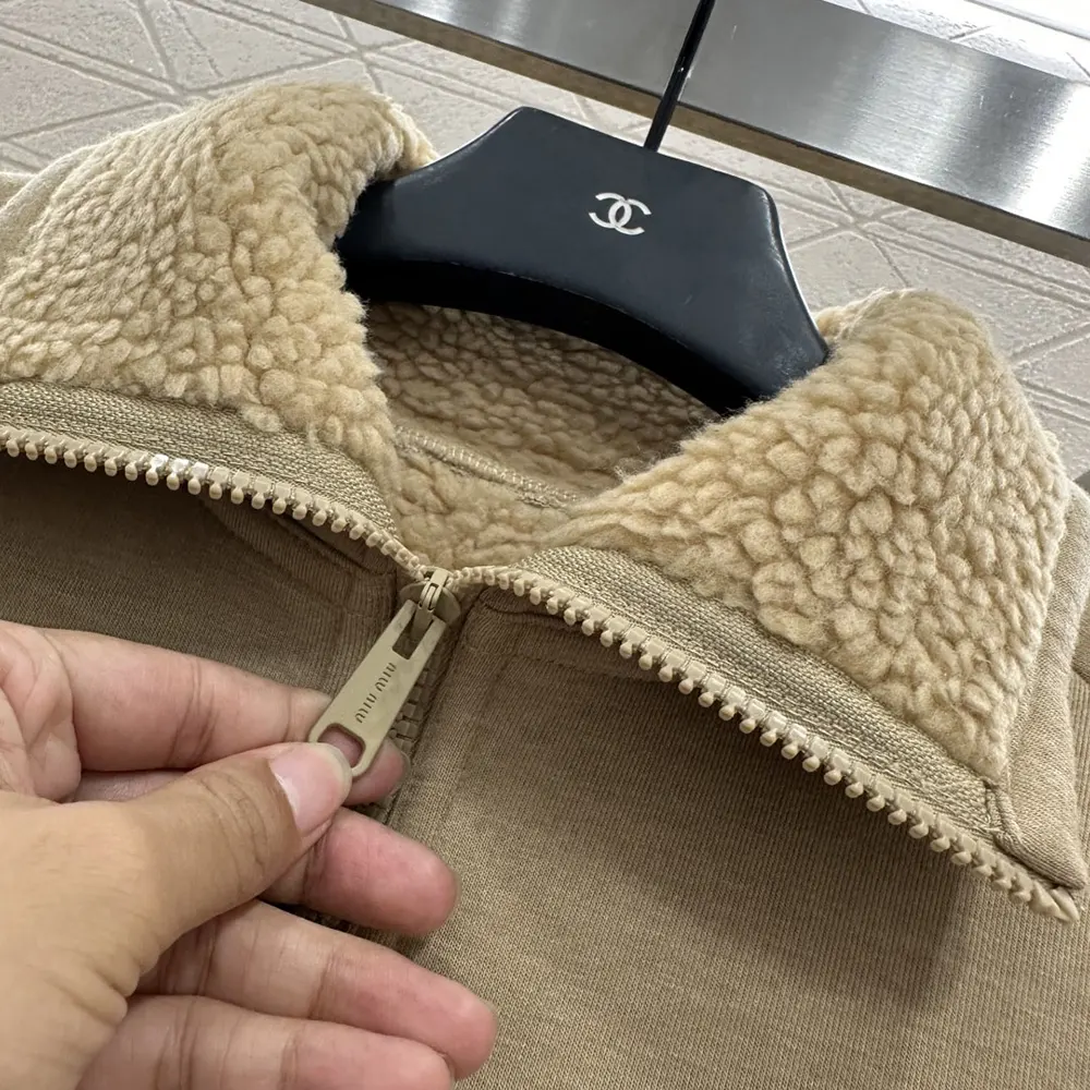 Miu Miu Women Cotton Fleece Zipper Blouson Jacket ML136917I1F0AX2