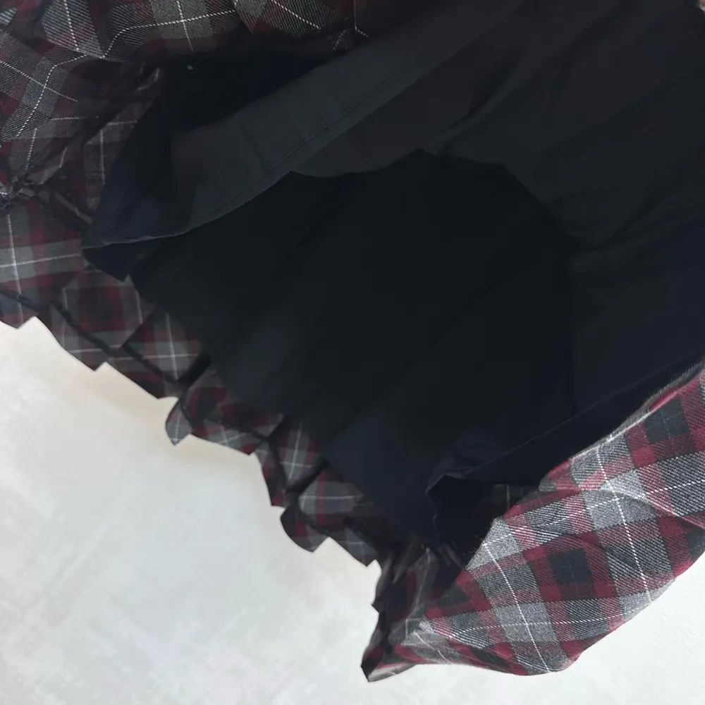 Prada Women Tartan Patchwork Midi Skirt MG25971804