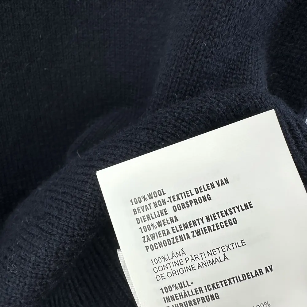 Prada Women Wool And Cashmere Crew-Neck Sweater-Navy P24V2B18M6