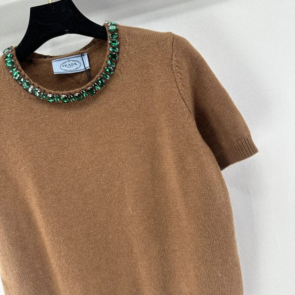 Prada Women Wool And Cashmere Crew-Neck Sweater P24V2B18M6