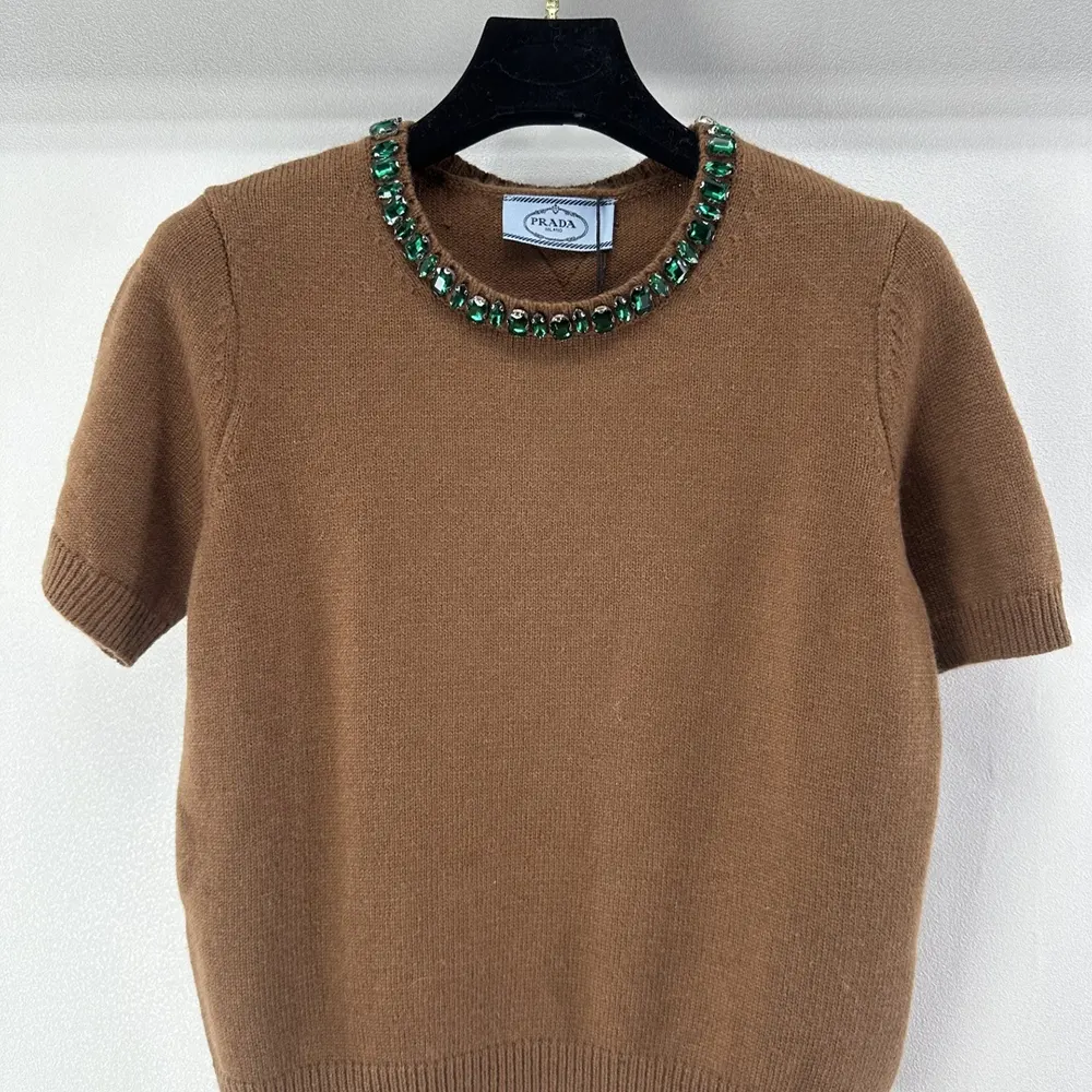 Prada Women Wool And Cashmere Crew-Neck Sweater P24V2B18M6