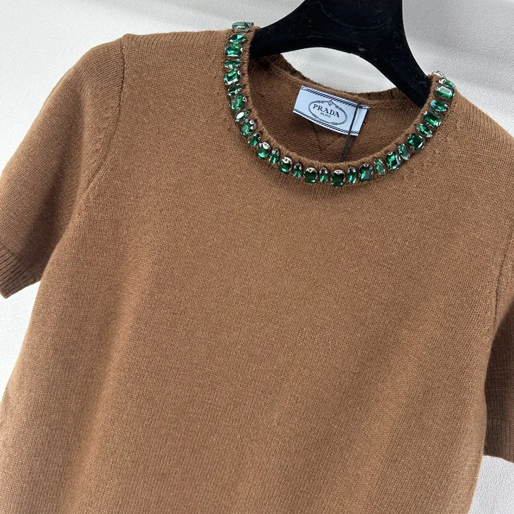 Prada Women Wool And Cashmere Crew-Neck Sweater P24V2B18M6