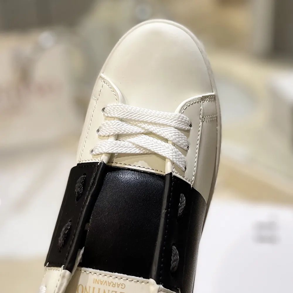 Valentino Unisex Calfskin Open Sneaker-White 7Y2S0830BLU