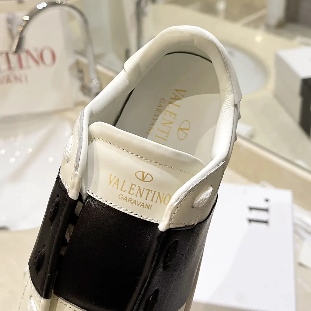 Valentino Unisex Calfskin Open Sneaker-White 7Y2S0830BLU