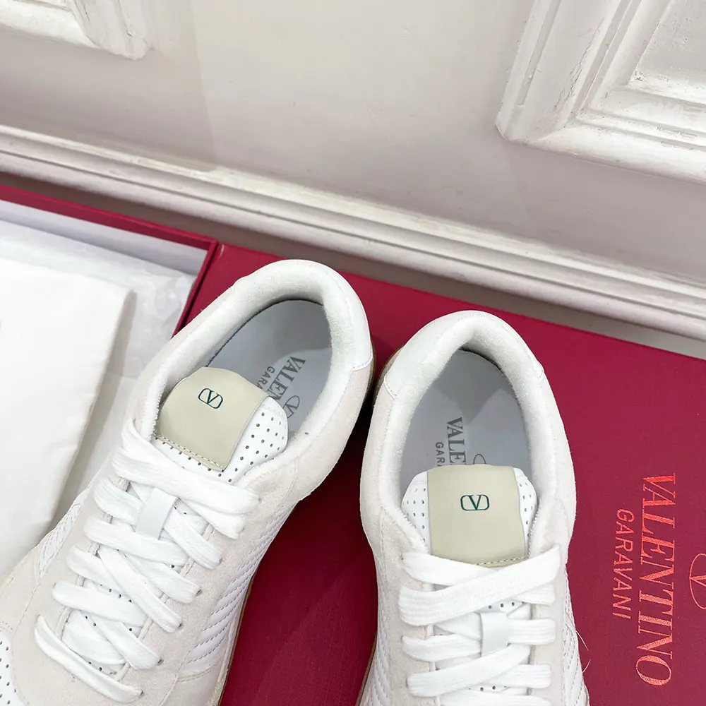 Valentino Unisex Sparry Sneaker in Split Leather and Nappa 8Y2S0M78ZZM