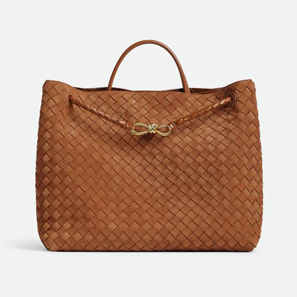 Bottega Veneta Women Large Andiamo-Brown 766019V1QE62598