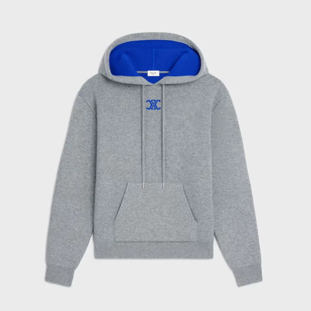 Celine Men Hooded Sweater in Cashmere RY0QZ0X73