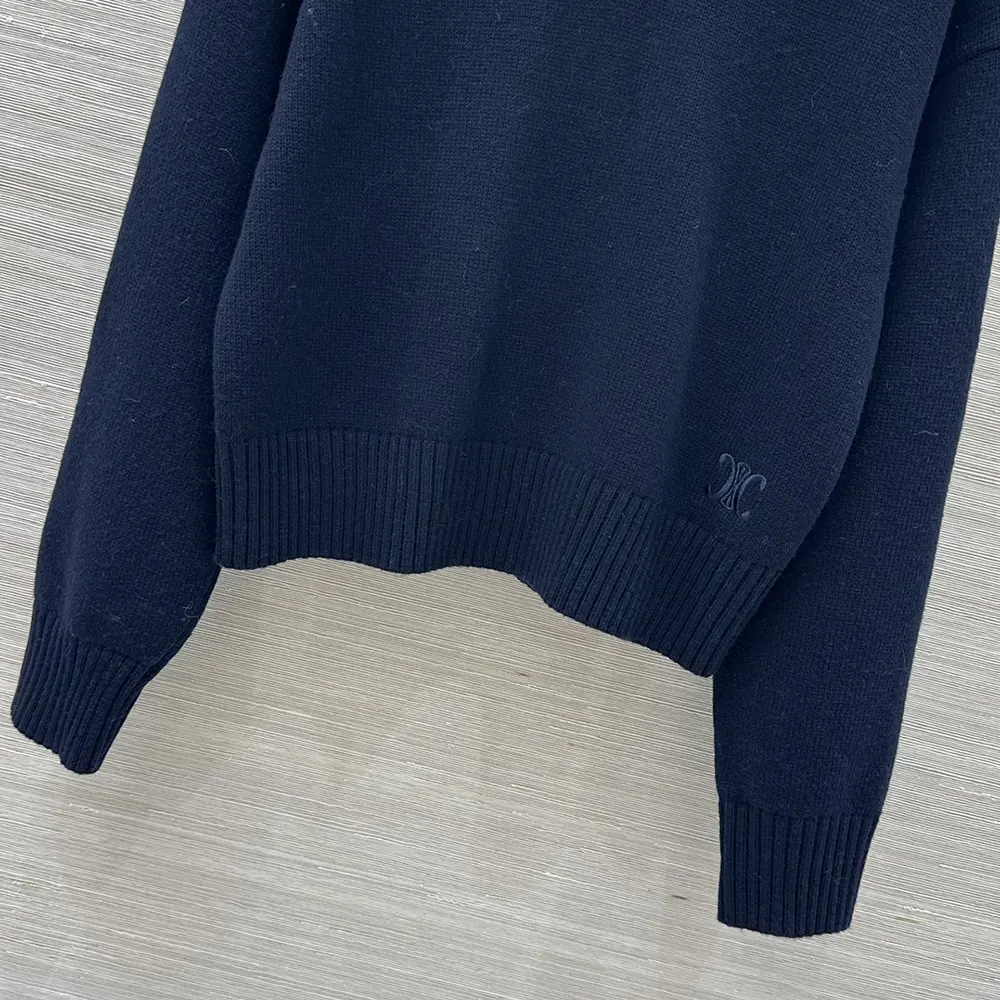 Celine Men V-Neck Sweater in Cashmere RY0RC0V09