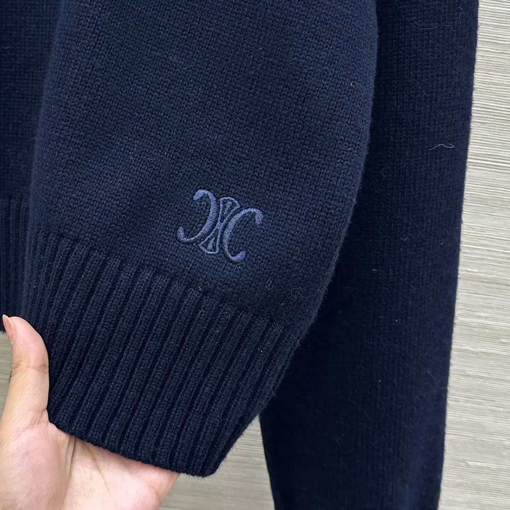 Celine Men V-Neck Sweater in Cashmere RY0RC0V09