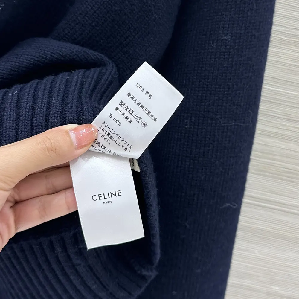 Celine Men V-Neck Sweater in Cashmere RY0RC0V09