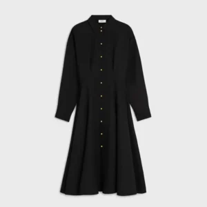 Celine Women Dress in Wool-Black RR0K20V86
