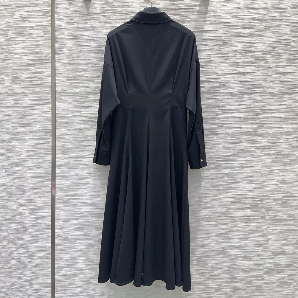 Celine Women Dress in Wool-Black RR0K20V86
