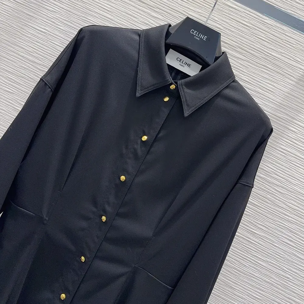 Celine Women Dress in Wool-Black RR0K20V86