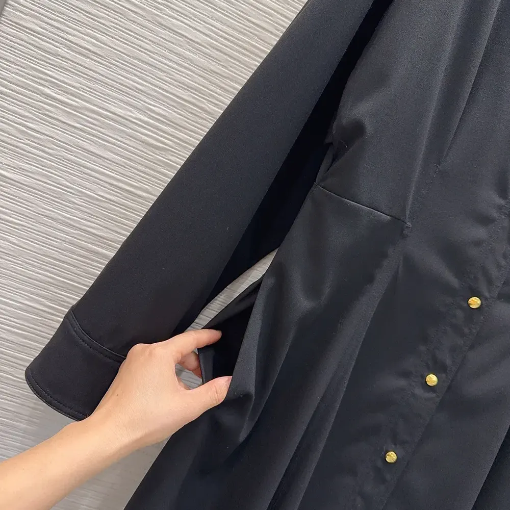 Celine Women Dress in Wool-Black RR0K20V86