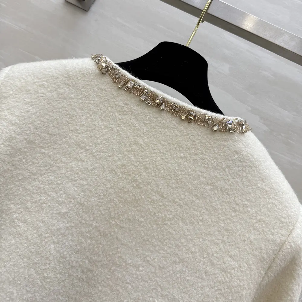 Celine Women Embroidered Chelsea Jacket in Silk Natté RV0OH0515