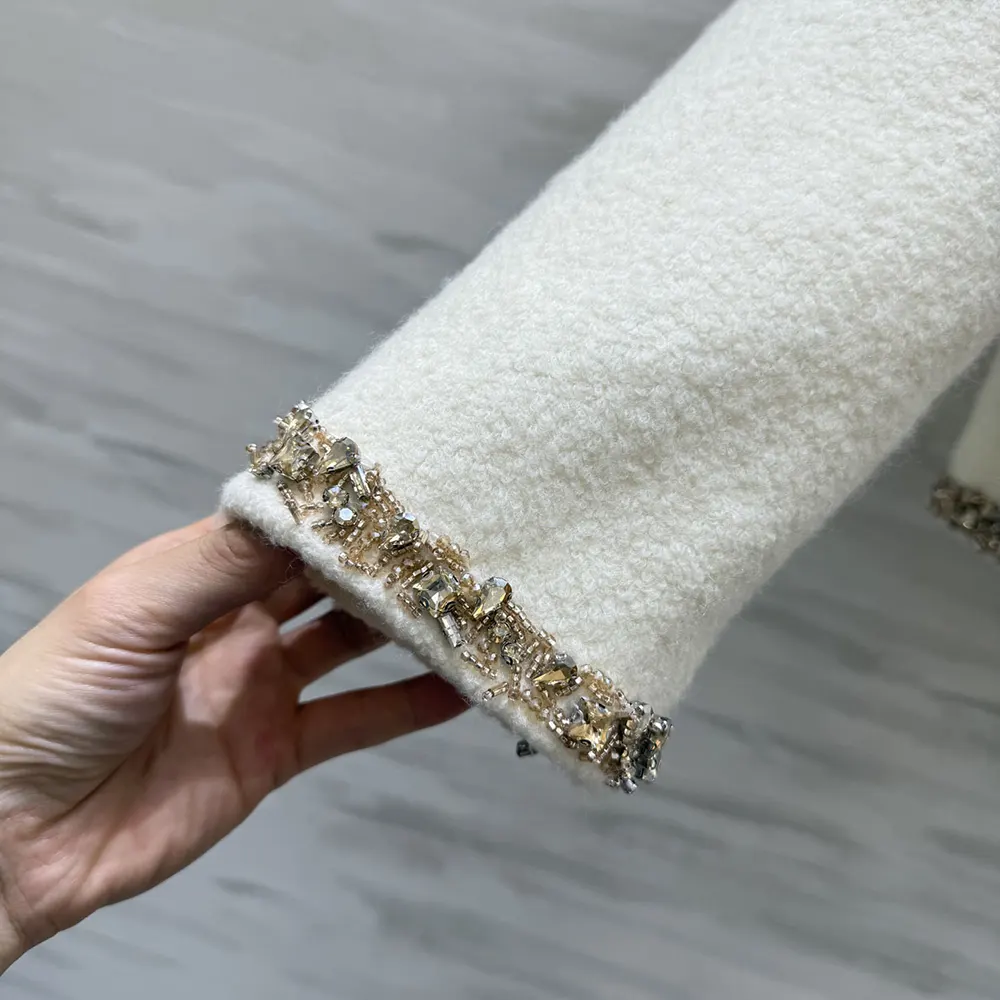 Celine Women Embroidered Chelsea Jacket in Silk Natté RV0OH0515