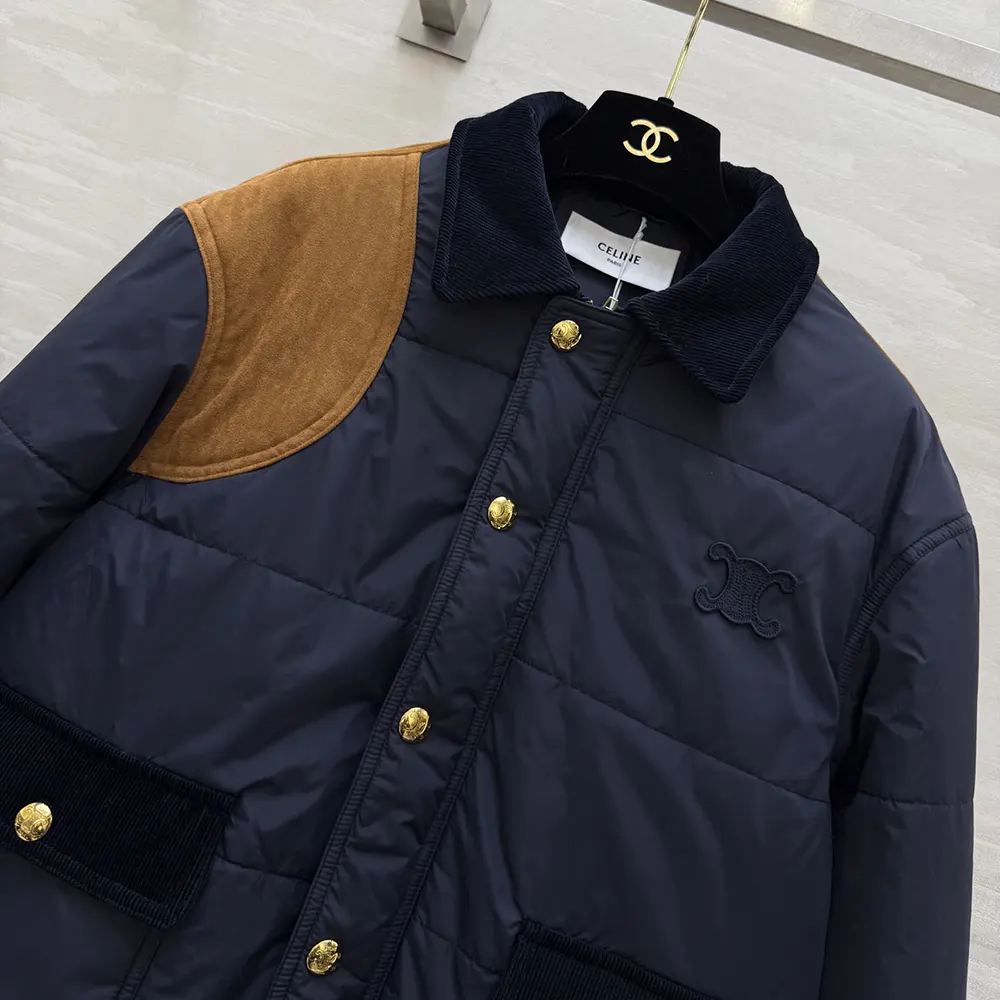 Celine Men Triomphe Jacket in Nylon RV0OT708N