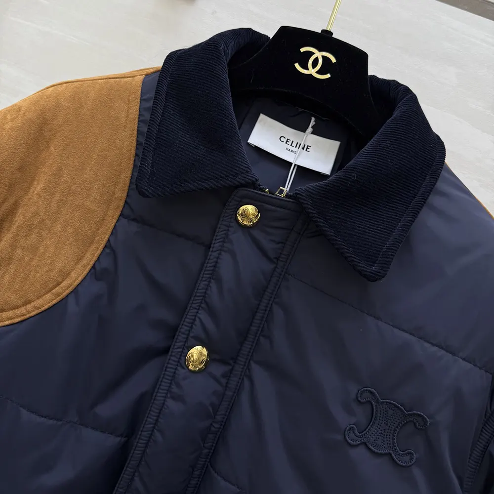 Celine Men Triomphe Jacket in Nylon RV0OT708N