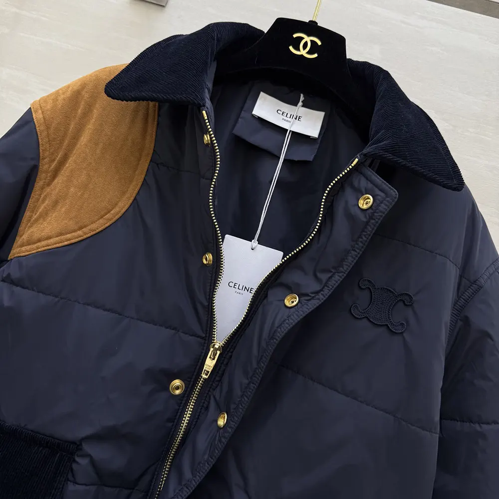 Celine Men Triomphe Jacket in Nylon RV0OT708N