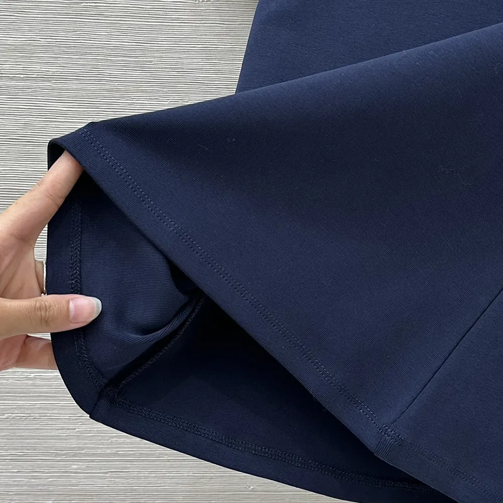 Celine Women Triomphe T-Shirt In Ribbed Cotton Jersey-Navy RX0IX1407