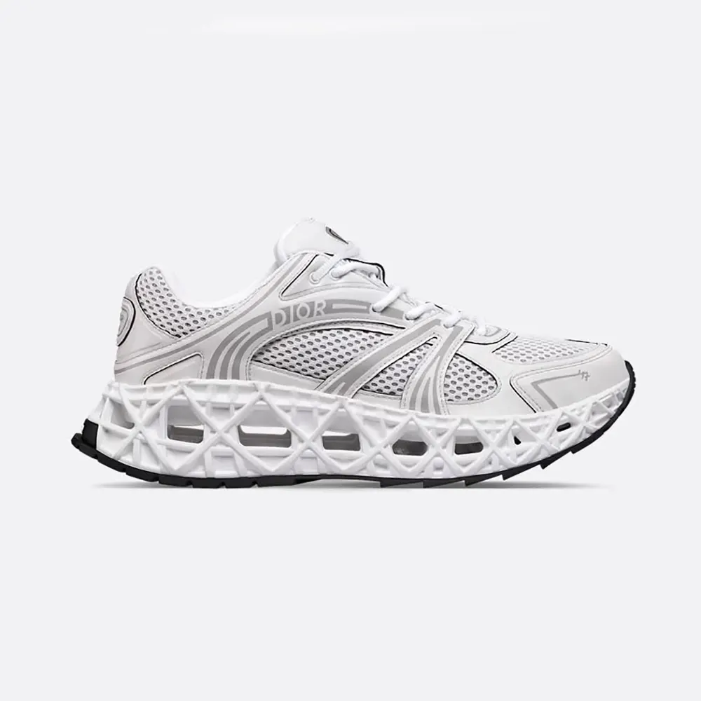 Dior Men B35 NXXT Sneaker White Technical Fabric and White Technical Mesh