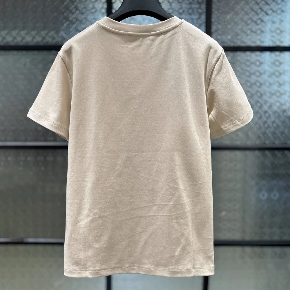 Dior Men Book Cover Oversized Cropped T-Shirt Beige and Red Cotton Jersey