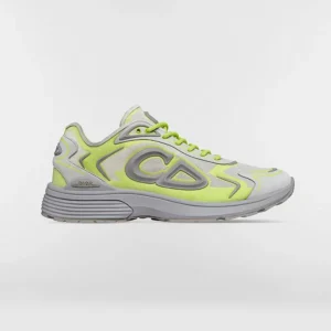 Dior Unisex B30 Countdown Tech Sneaker White Semi-Transparent N3O Nylon 3SN342ABF